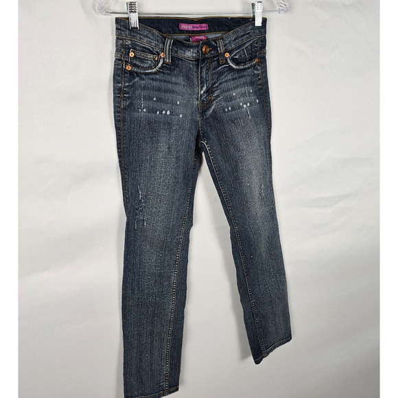 Vigoss Jeans Women's 14R Blue Dark Wash Amethyst Collection Slight Distressed - Picture 12 of 15